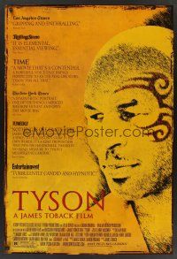 8m710 TYSON 1sh '08 Mike Tyson boxing documentary, cool close-up!