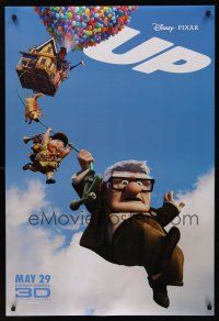 8m724 UP advance DS 1sh '09 Walt Disney/Pixar, wacky image of flying house!