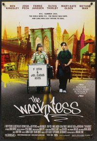 8m735 WACKNESS 1sh '08 Ben Kingsley, Josh Peck, New York City!