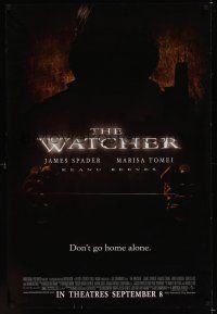 8m743 WATCHER advance DS 1sh '00 Keanu Reeves, James Spader, spooky man w/garrote image!