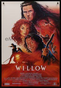 8m760 WILLOW 1sh '88 George Lucas & Howard directed, Alvin art of Kilmer & sexy Joanne Whalley!