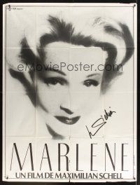 8p386 MARLENE French 1p '84 Maximilian Schell's Dietrich biography, great portrait!