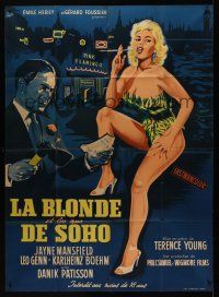8p412 PLAYGIRL AFTER DARK French 1p '60 sexy Jayne Mansfield is Too Hot to Handle, Hage art!