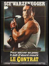 8p419 RAW DEAL French 1p '86 tough guy Arnold Schwarzenegger!