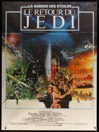 8p422 RETURN OF THE JEDI French 1p '83 George Lucas classic, Mark Hamill, Harrison Ford