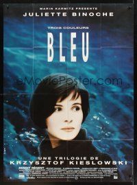 8p455 THREE COLORS: BLUE French 1p '93 Juliette Binoche, part of Krzysztof Kieslowski's trilogy!