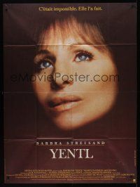 8p483 YENTL French 1p '83 close-up of star & director Barbra Streisand, nothing's impossible!