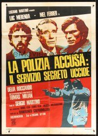 8p141 SILENT ACTION Italian 1p '75 Luc Merenda, Mel Ferrer, Tomas Milan, directed by Sergio Martino