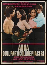 8p249 SECRETS OF A CALL GIRL Italian 2p '73 sexy naked Edwidge Fenech, Corrado Pani, Richard Conte