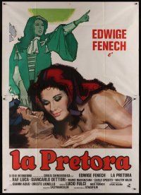 8p236 MY SISTER IN LAW Italian 2p '76 Lucio Fulci, art of sexy near-naked Edwige Fenech!