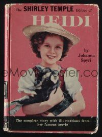 8r028 HEIDI book '37 Shirley Temple, Jean Hersholt, from Johanna Spyri!