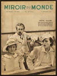 8r047 MIROIR DU MONDE French movie magazine '36 January 11th issue, Marlene Dietrich!