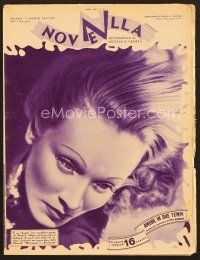 8r054 NOVE NELLA Italian magazine '37 August 1st issue, Marlene Dietrich, Joan Crawford!