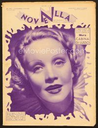 8r052 NOVE NELLA Italian magazine '34 December 9th issue, Marlene Dietrich, June Lang!