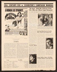 8r231 CAVERN pressbook '65 Edgar Ulmer, trapped with a very bad girl like dynamite!
