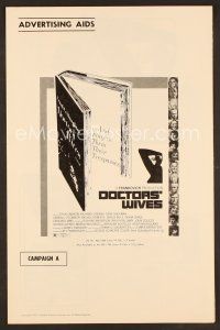 8r265 DOCTORS' WIVES pressbook '71 Dyan Cannon & sexy women!