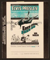8r276 EASY COME, EASY GO pressbook '67 scuba diver Elvis Presley looking for adventure & fun!