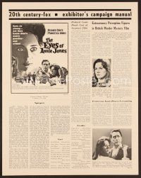 8r282 EYES OF ANNIE JONES pressbook '64 eyes so young, yet they knew man's every passion and crime
