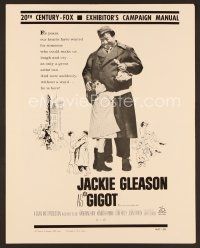 8r316 GIGOT pressbook '62 cute Katherine Kath hugs Jackie Gleason, directed by Gene Kelly!