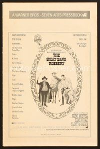 8r321 GREAT BANK ROBBERY pressbook '69 Zero Mostel, Kim Novak, western comedy!