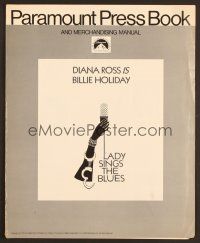 8r375 LADY SINGS THE BLUES pressbook '72 Diana Ross is Billie Holiday!
