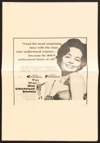 8r406 MAN WHO UNDERSTOOD WOMEN pressbook supplements & sheet music & record '59 Leslie Caron!