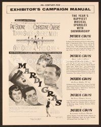 8r408 MARDI GRAS pressbook '58 Pat Boone, Christine Carere, Tommy Sands, Louisiana!