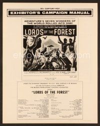 8r417 MASTERS OF THE CONGO JUNGLE pressbook '60 Lords of the Forest!