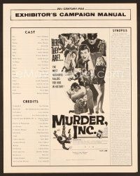 8r435 MURDER INC. pressbook '60 Stuart Whitman, May Britt, art of man pushed from Half-Moon Hotel!