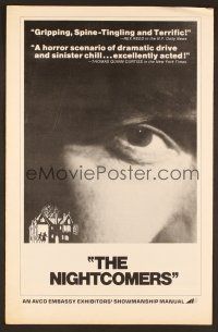 8r448 NIGHTCOMERS pressbook '71 creepy Marlon Brando, Michael Winner English horror!