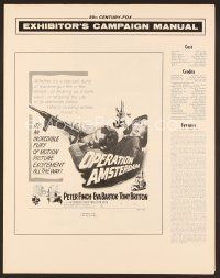 8r464 OPERATION AMSTERDAM pressbook '60 Peter Finch & Eva Bartok take a fortune from Hitler!