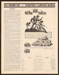 8r499 RIO CONCHOS pressbook '64 cool art of cowboys Richard Boone, Stuart Whitman & Tony Franciosa