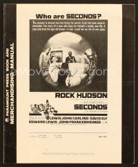 8r517 SECONDS pressbook '66 Rock Hudson, John Frankenheimer sci-fi!