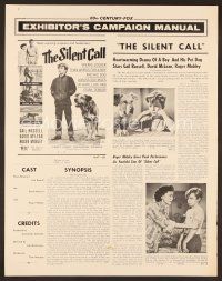 8r533 SILENT CALL pressbook '61 Gail Russell, David McLean, Pete, the Dog of Flanders!