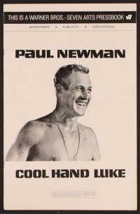 8r245 COOL HAND LUKE pressbook '67 Paul Newman prison escape classic!