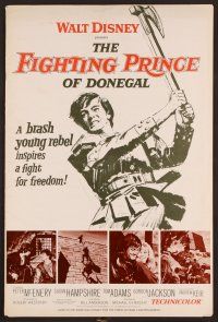 8r289 FIGHTING PRINCE OF DONEGAL pressbook '66 Disney, reckless young rebel rocks an empire!
