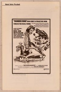 8r428 MOONRUNNERS pressbook '74 Waylon Jennings, James Mitchum, great bootlegging artwork!