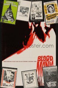 8s023 LOT OF 19 CUT AND UNCUT PRESSBOOKS lot '38 - '79 Blood Mania, Horror on Snape Island + more!