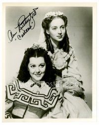 8s051 ANN RUTHERFORD signed 8x10 REPRO still '80s portrait as Carreen from Gone with the Wind!