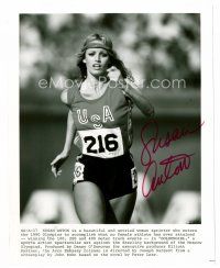 8s092 SUSAN ANTON signed 8x10 REPRO still '80s c/u as a beautiful Olympic runner in Goldengirl!