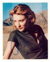 8s058 CATE BLANCHETT signed color 8x10 REPRO still '00s close up of the pretty star in the desert!
