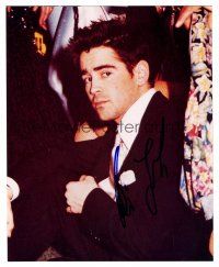 8s059 COLIN FARRELL signed color 8x10 REPRO still '02 close up of the Irish actor in tuxedo!