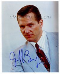 8s068 JEFF BRIDGES signed color 8x10 REPRO still '00s great young portrait with short hair!