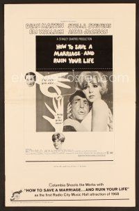 8s275 HOW TO SAVE A MARRIAGE pressbook '68 Dean Martin, Stella Stevens, Wallach, And Ruin Your Life!