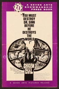 8s309 SHADOW OF EVIL pressbook '66 you must destroy Dr. Sinn before he destroys the world!