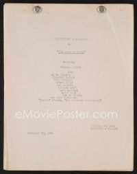 8s214 LIFE OF RILEY continuity & dialogue script December 23, 1948, screenplay by Irving Brecher!