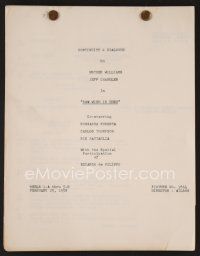 8s224 RAW WIND IN EDEN continuity & dialogue script February 25 1958, screenplay by Wilson & Wilson