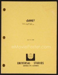 8s242 WALK PROUD revised final draft script July 13, 1978, screenplay by Evan Hunter, Gang!