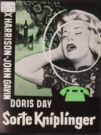 8s172 MIDNIGHT LACE Danish program '61 great different images of pretty Doris Day!