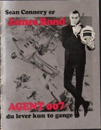 8s196 YOU ONLY LIVE TWICE Danish program '67 Sean Connery as James Bond, cool different images!